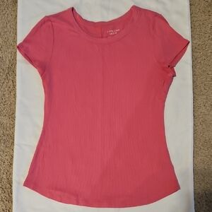 American Eagle Outfitters Women's Coral Short Sleeve Tee